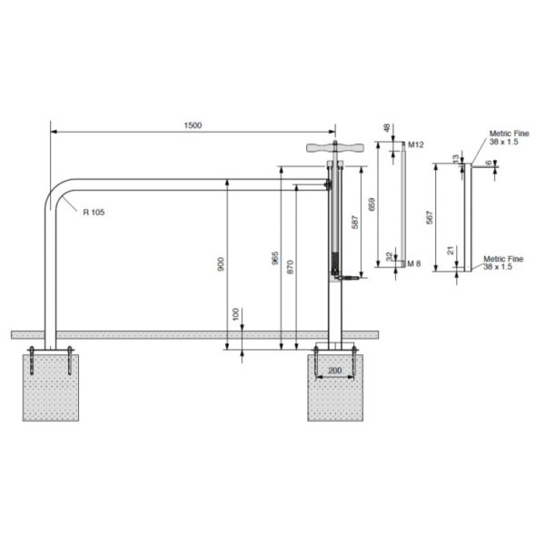 Manuella-3 sykkelpumpe - Bilde 11