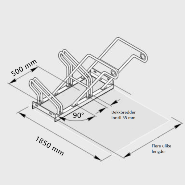 S205 (CC500mm) rekkestativ - Bilde 3
