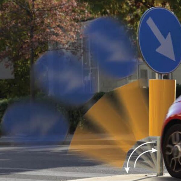 Flexy skiltstolper for trafikkøyer