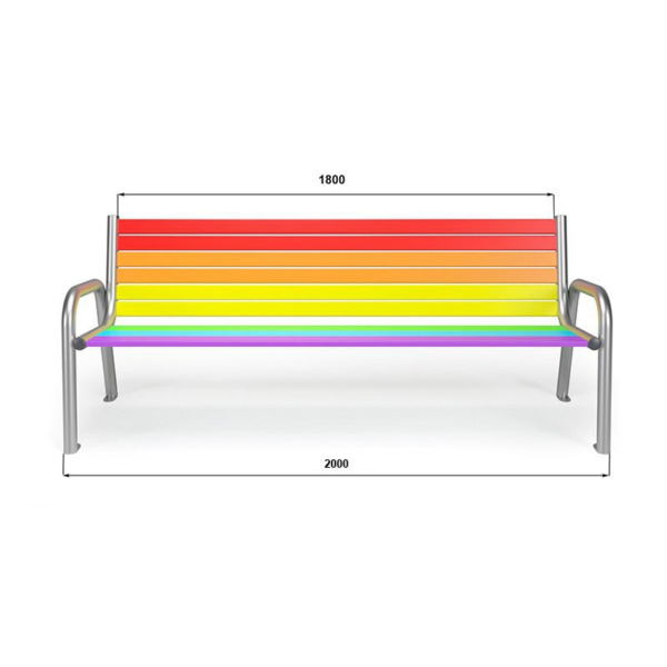Rainbow benk - Bilde 8