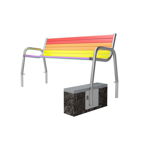 Rainbow benk - Bilde 4